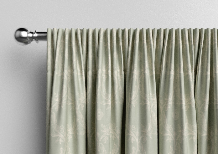 Trellis Prints, Vine and Bloom Bud Green - Made to Measure Curtains - Image 9